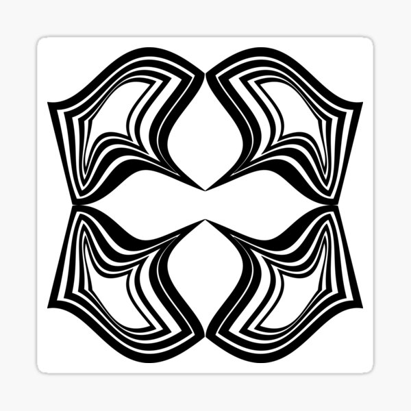 OpArt: The Square Does Not Constrain The Circle Sticker
