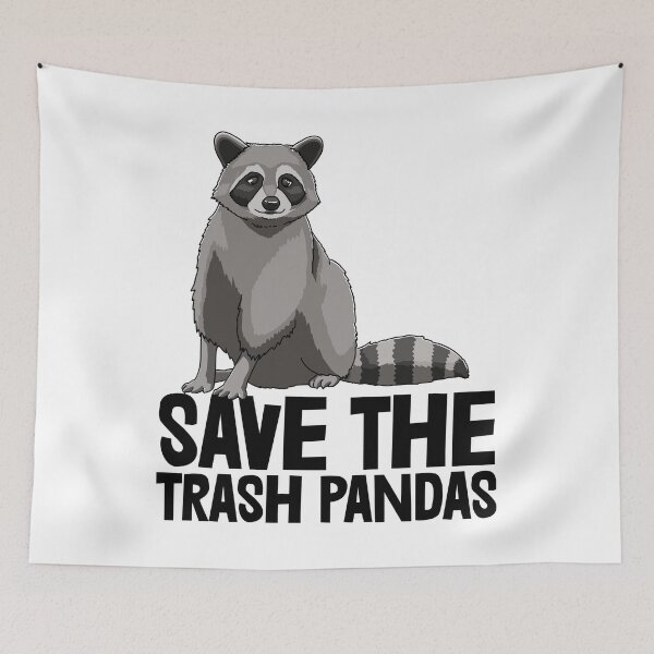 Item preview, Save The Trash Pandas Raccoons designed and sold by Bendthetrend.