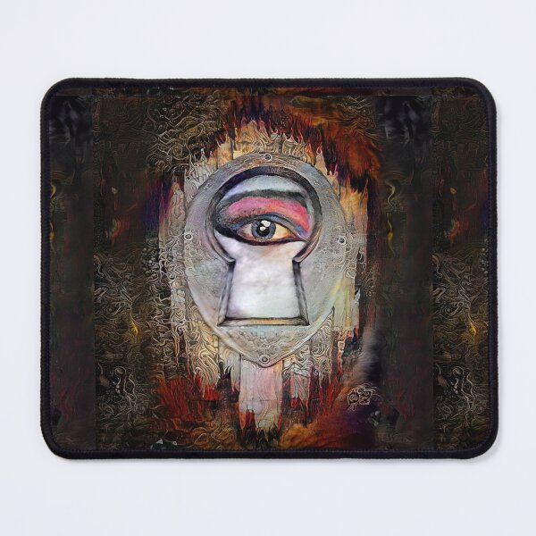 Item preview, Siouxsie Eye | Surreal Goth Art | Surreal Goth Eye | Surrealist Horror Drawing | Creepy Keyhole | TM11 designed and sold by triciakitty.