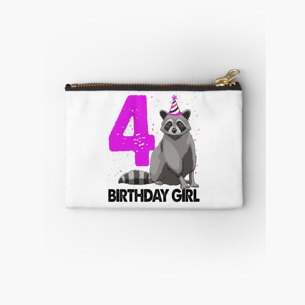 Item preview, Birthday Girl 4 Raccoon  designed and sold by Bendthetrend.