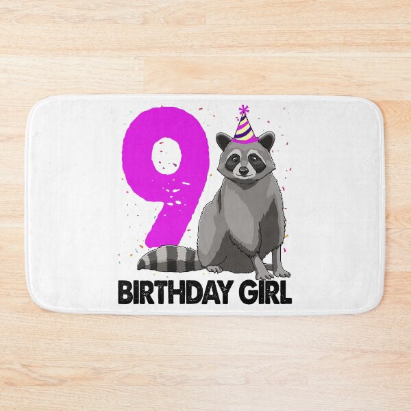Item preview, Birthday Girl 9 Raccoon designed and sold by Bendthetrend.
