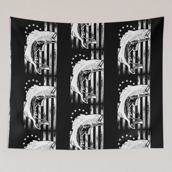 Item preview, Cool Bass Fishing Betsy Ross Early American Flag for Fisherman designed and sold by CharJens.