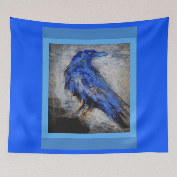 Item preview, AWESOME BLUE CROW ART DESIGN designed and sold by sharlesart.