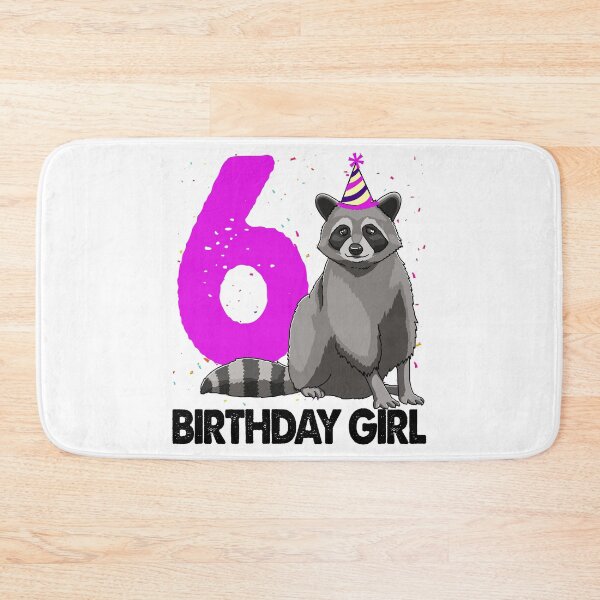 Item preview, Birthday Girl 6 Raccoon  designed and sold by Bendthetrend.