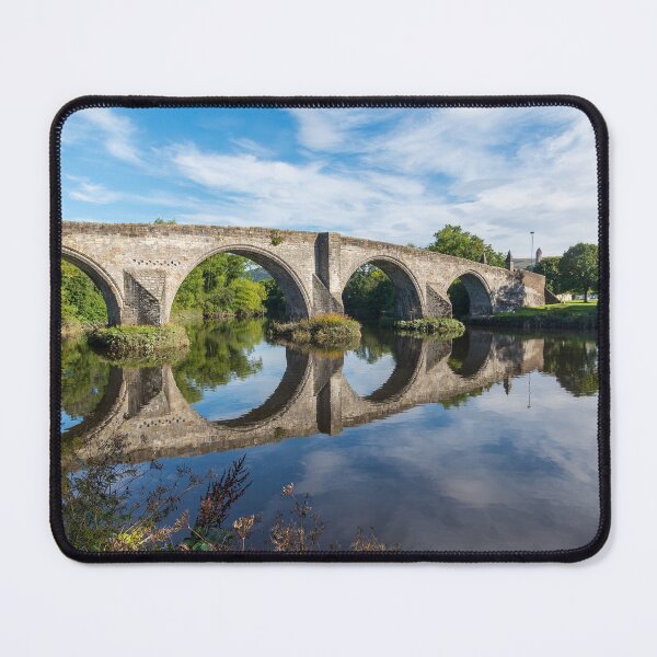 Item preview, Ancient Stirling bridge and reflection over the river Forth in Scotland. designed and sold by iCimages.net.