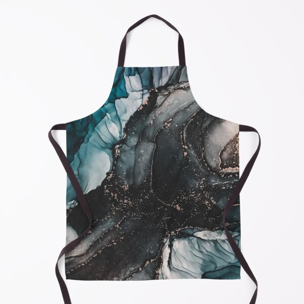 Item preview, Blue and black smoke marble print designed and sold by HadeeeeL.