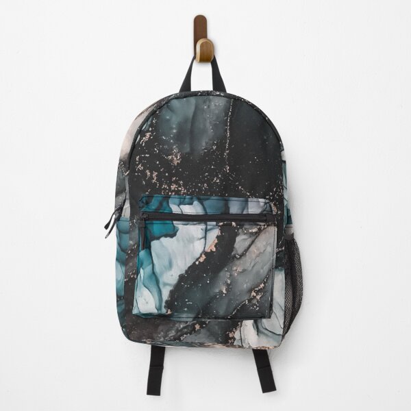 Item preview, Blue and black smoke marble print designed and sold by HadeeeeL.