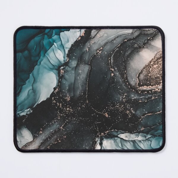 Item preview, Blue and black smoke marble print designed and sold by HadeeeeL.