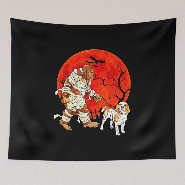 Item preview, Halloween Bigfoot Wearing Mummy And Beagle designed and sold by Dillan-TShirt.