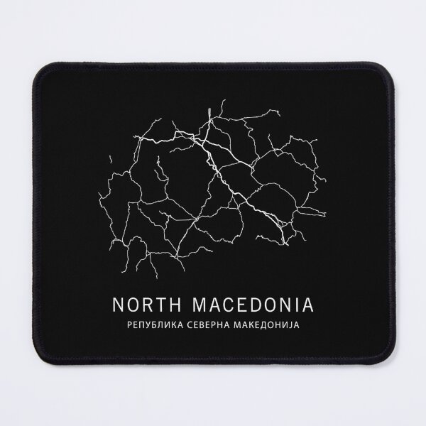 Item preview, North Macedonia Road Map  designed and sold by clarkstpress.