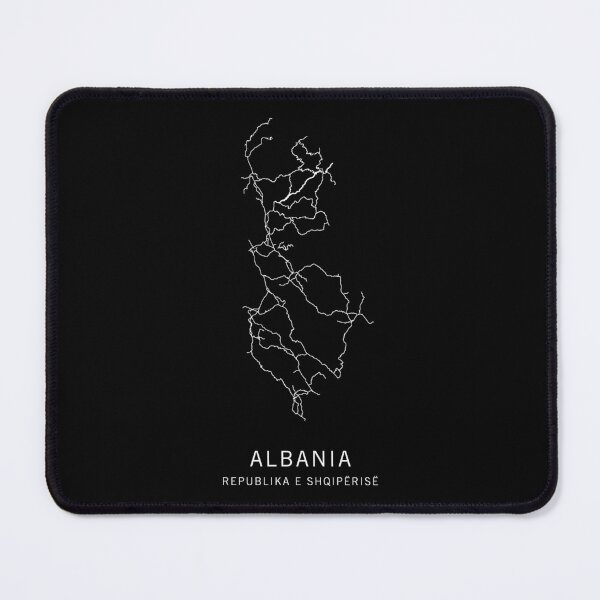 Item preview, Albania Road Map  designed and sold by clarkstpress.