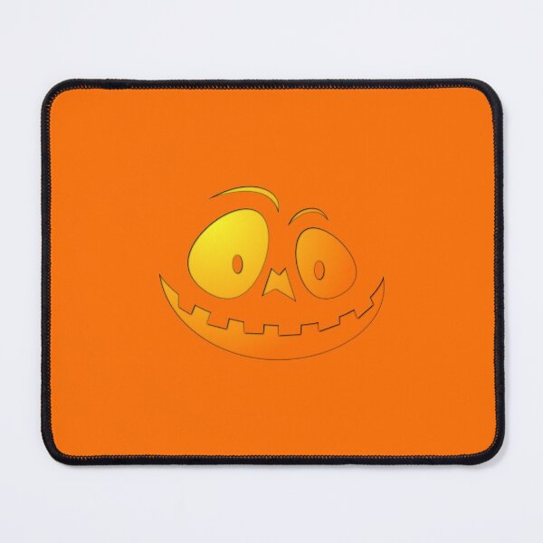 Item preview, Cheeky Pumpkin Face on Dark Pumpkin Orange designed and sold by Creepyhollow.