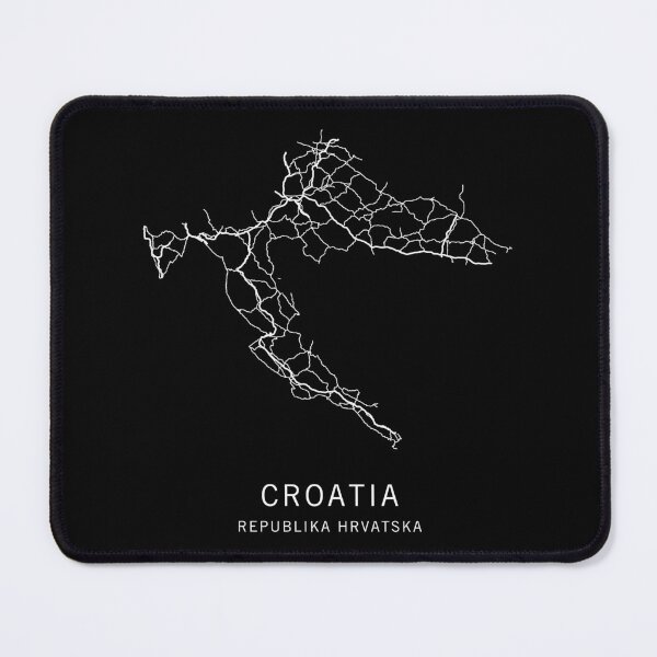 Item preview, Croatia Road Map designed and sold by clarkstpress.