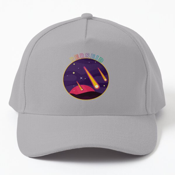 Perseid Meteor Shower 2021 - Colorful Meteors in a Purple Night Sky Baseball Cap