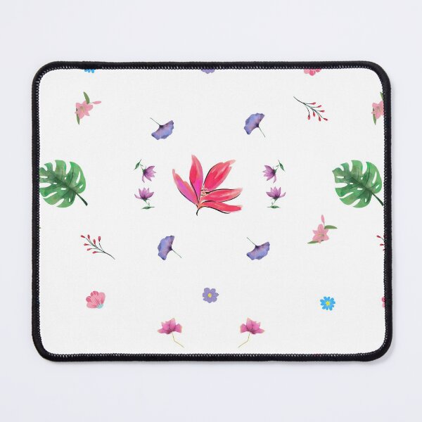 Item preview, Floral pattern with pink, purple, blue flowers designed and sold by NikitaAg.