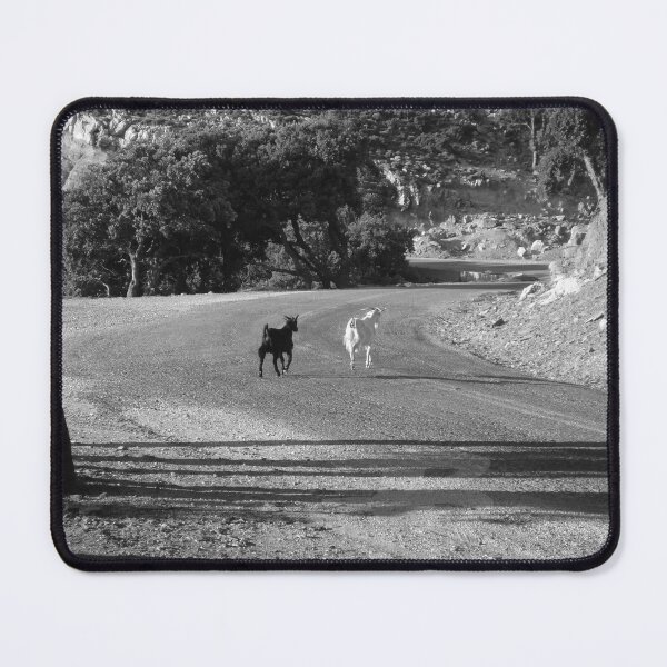 Item preview, Wild Goats Crossing Road Ikaria Island Greece designed and sold by SoccaTamam.