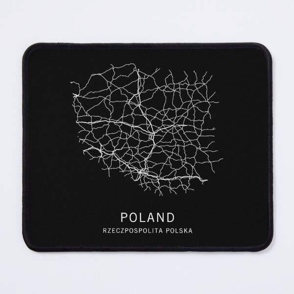 Item preview, Poland Road Map designed and sold by clarkstpress.