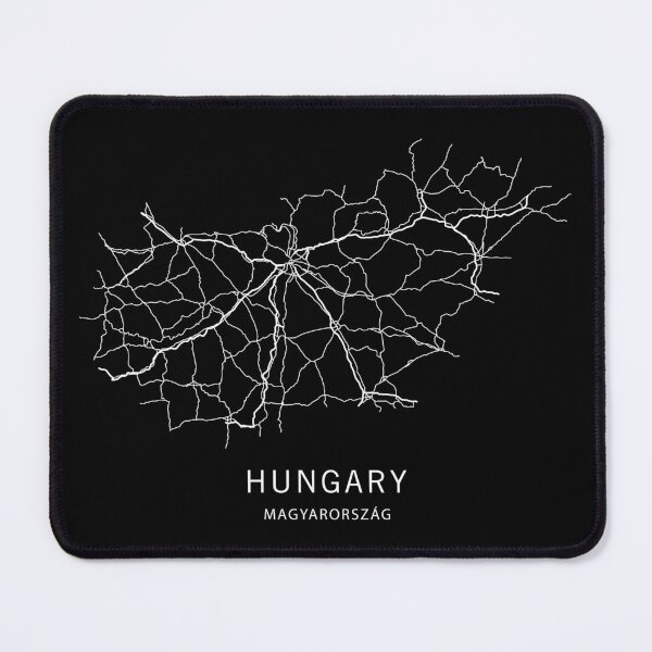 Item preview, Hungary Road Map designed and sold by clarkstpress.