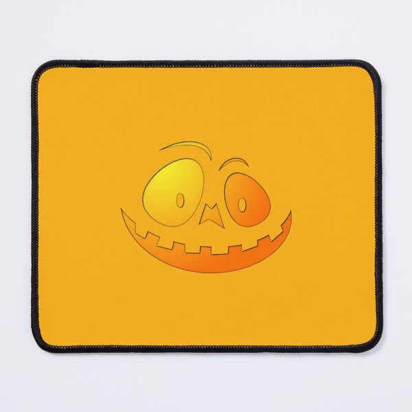 Item preview, Cheeky Pumpkin Face on Pale Pumpkin Orange designed and sold by Creepyhollow.