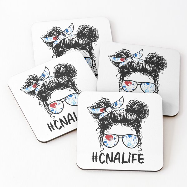 Item preview, Messy Hair Woman Bun CNA LIFE , Certified Nursing Life, Scrub Life Nursing designed and sold by ARTsPlural.