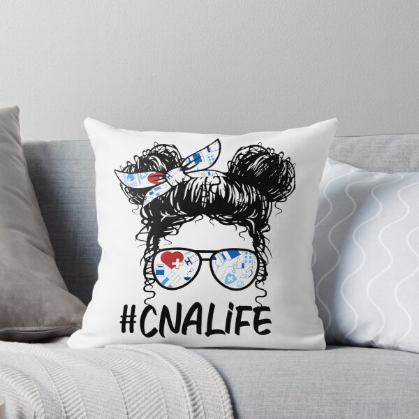 Item preview, Messy Hair Woman Bun CNA LIFE , Certified Nursing Life, Scrub Life Nursing designed and sold by ARTsPlural.
