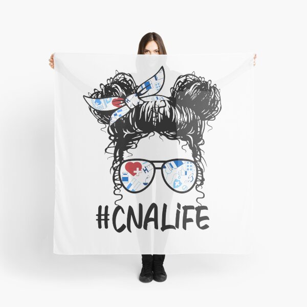Item preview, Messy Hair Woman Bun CNA LIFE , Certified Nursing Life, Scrub Life Nursing designed and sold by ARTsPlural.