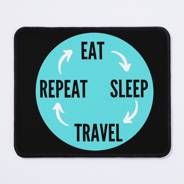 Item preview, Eat Sleep Travel Repeat- travel lover tee designed and sold by NikitaAg.