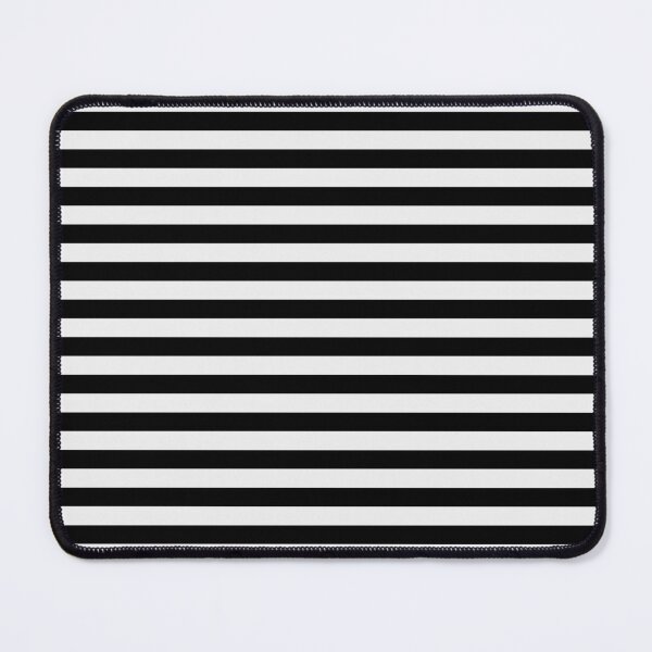 Item preview, Ghost White and Black Horizontal Witch Stripes designed and sold by Creepyhollow.