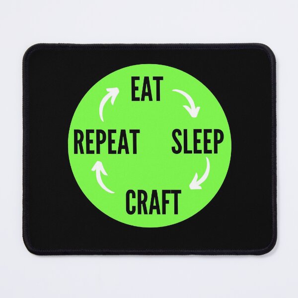 Item preview, Eat Sleep Craft Repeat-eat sleep repeat funny designed and sold by NikitaAg.