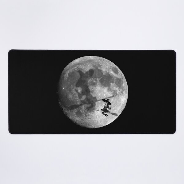 Item preview, Black Shadow of Witch Flying Over Full Moon with the Wrong Shadow designed and sold by Creepyhollow.