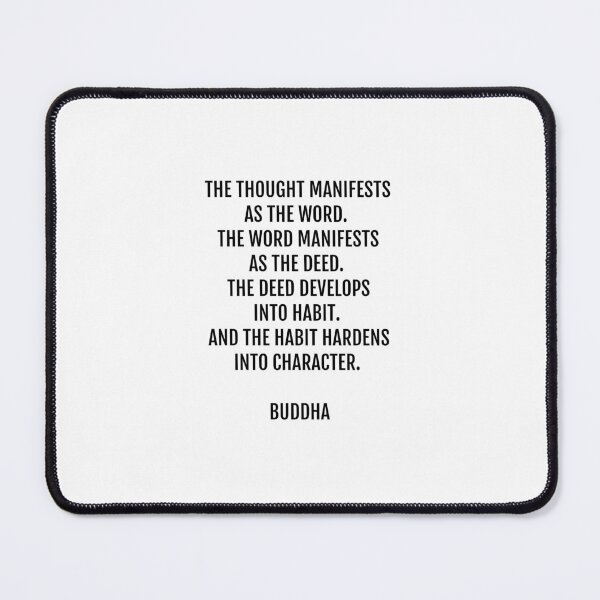 Item preview, The thought manifests as the word - Buddha quote - Quotes Said By Buddha designed and sold by Inspirationmotivation.