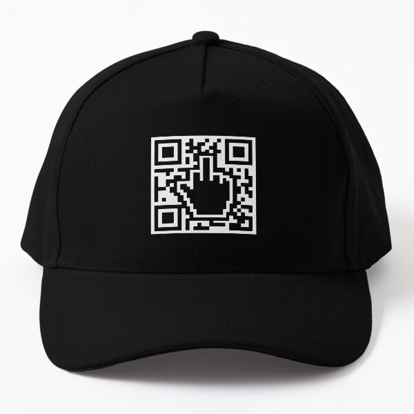 QR Code Middle Finger Green Pass - Scan Here Baseball Cap