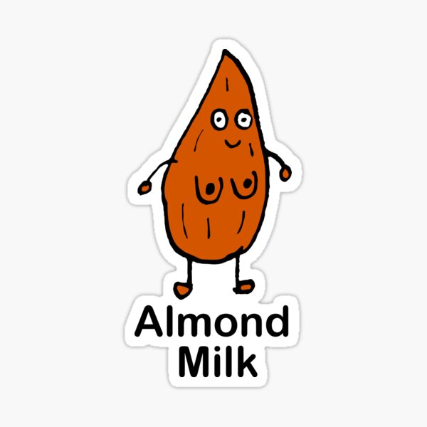 "Almond Milk" Sticker for Sale by Kayayogaart Redbubble