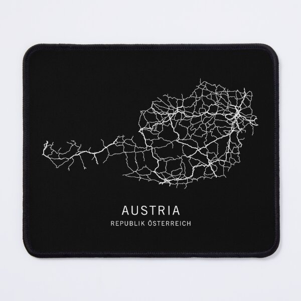 Item preview, Austria Road Map designed and sold by clarkstpress.