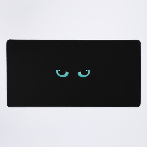 Item preview, Evil Aqua Blue Cats Eyes in the Halloween Dark Black Night designed and sold by Creepyhollow.