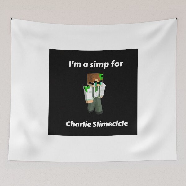 Item preview, I'm a simp for Charlie Slimecicle (Black Base) designed and sold by thecorvidking.