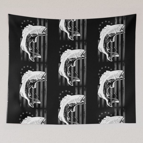 Item preview, Cool Bass Fishing Betsy Ross Early American Flag for Fisherman designed and sold by CharJens.