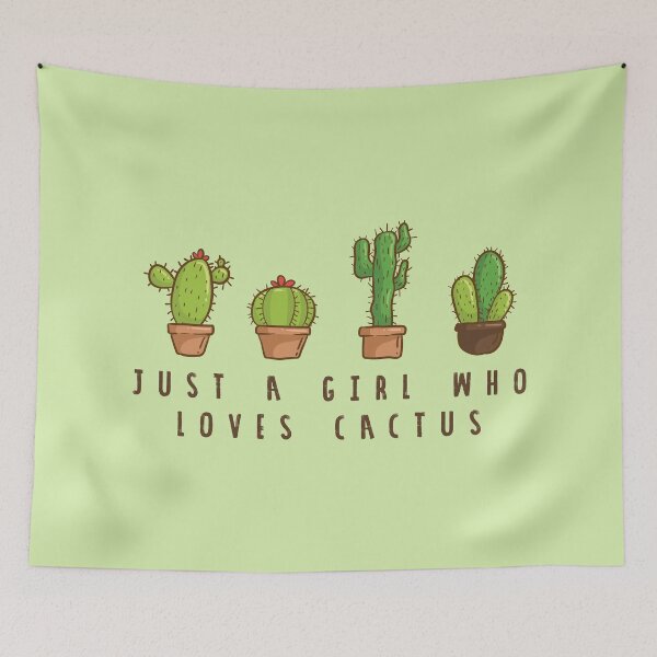 Item preview, Just a Girl Who Loves Cactus designed and sold by Full Moon.