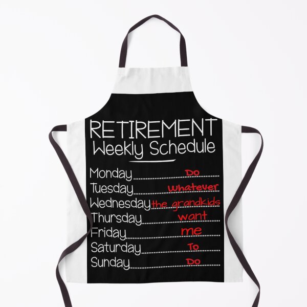 Item preview, Retirement Schedule, perfect retirement gift designed and sold by HazardPaay.