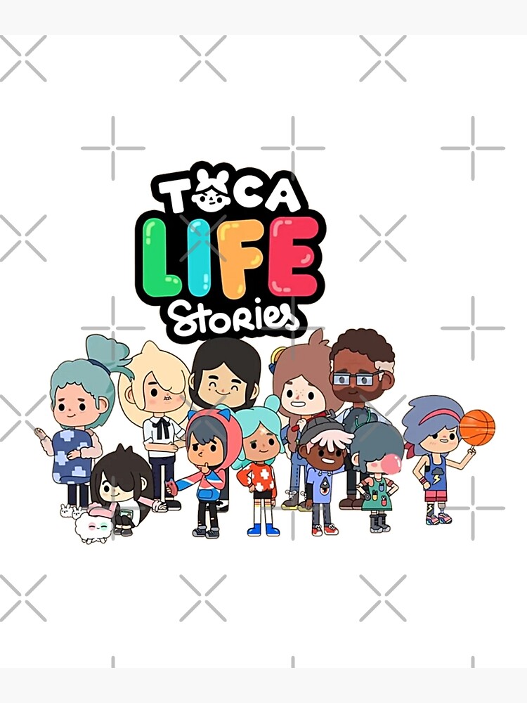 toca boca and gacha life Mounted Print for Sale by kader011