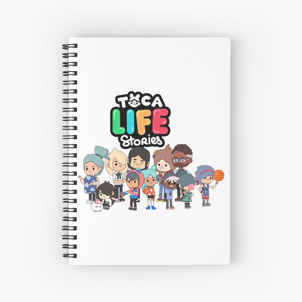 toca boca et gacha life Spiral Notebook for Sale by GeminiMoonA