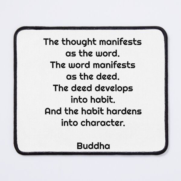 Item preview, The thought manifests as the word - Buddha quote - Quotes Said By Buddha designed and sold by Inspirationmotivation.