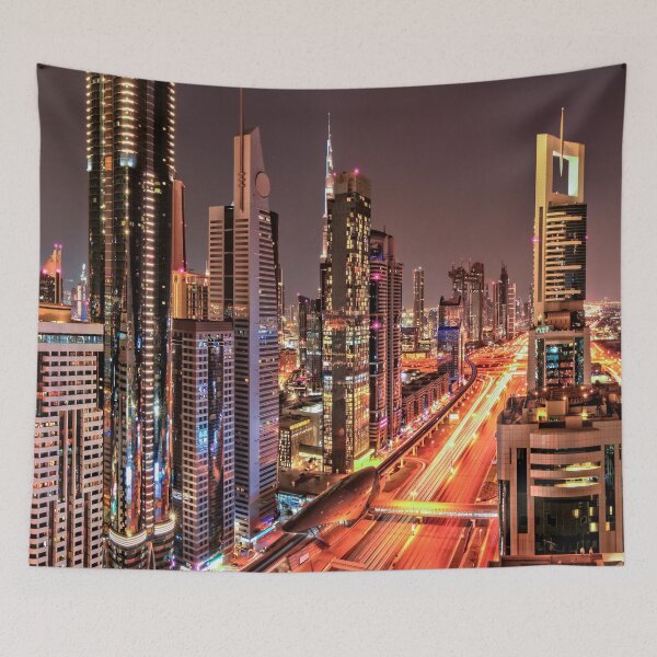 Item preview, Dubai Emiratos Árabes Unidos Horizonte Atardecer designed and sold by Piper-Deals.