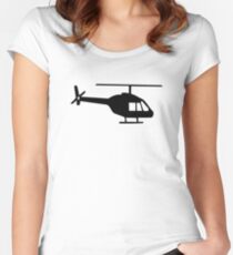 Helicopter Women's Fitted Scoop T-Shirt
