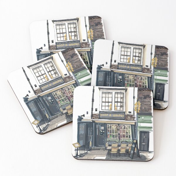 Item preview, Traditional English Pub illustration, London England designed and sold by FortandCastle.