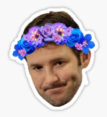 Flower Crown Tony Romo Sticker