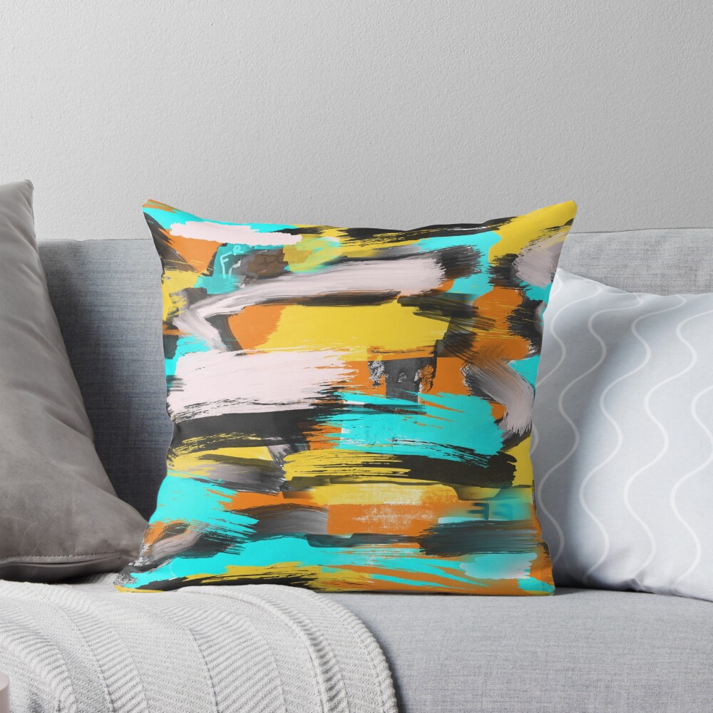 Item preview, Throw Pillow designed and sold by headtrackerart.