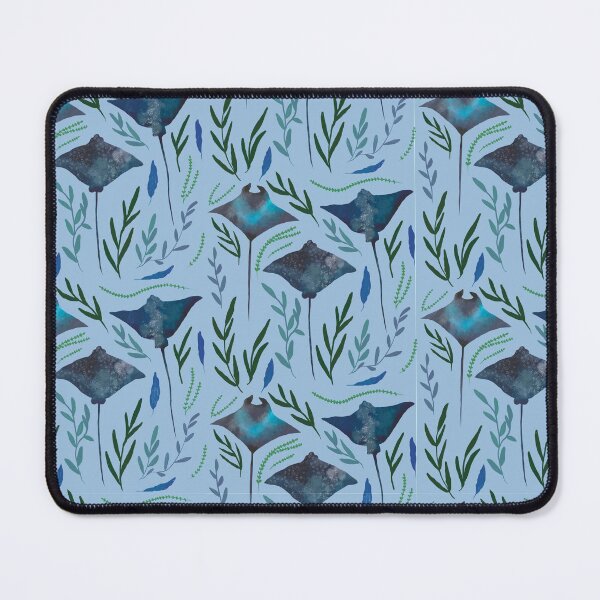 Item preview, Cute Watercolor Sting Rays Wildlife Oceanology - Blue Ocean  designed and sold by TheRainbowRoom.