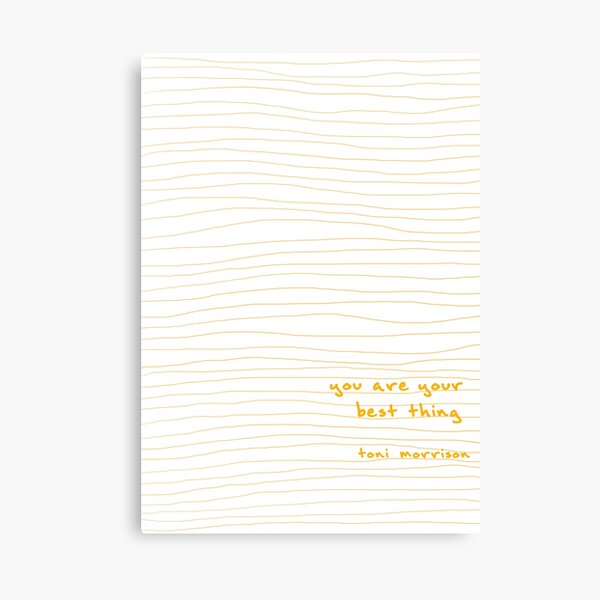 Toni Morrison Inspirational Quote Canvas Print