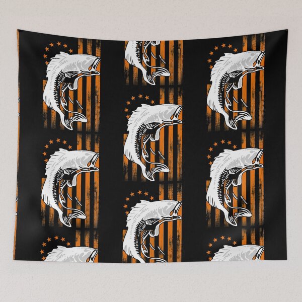 Item preview, Cool Bass Fishing Betsy Ross Early American Flag for Fisherman designed and sold by CharJens.